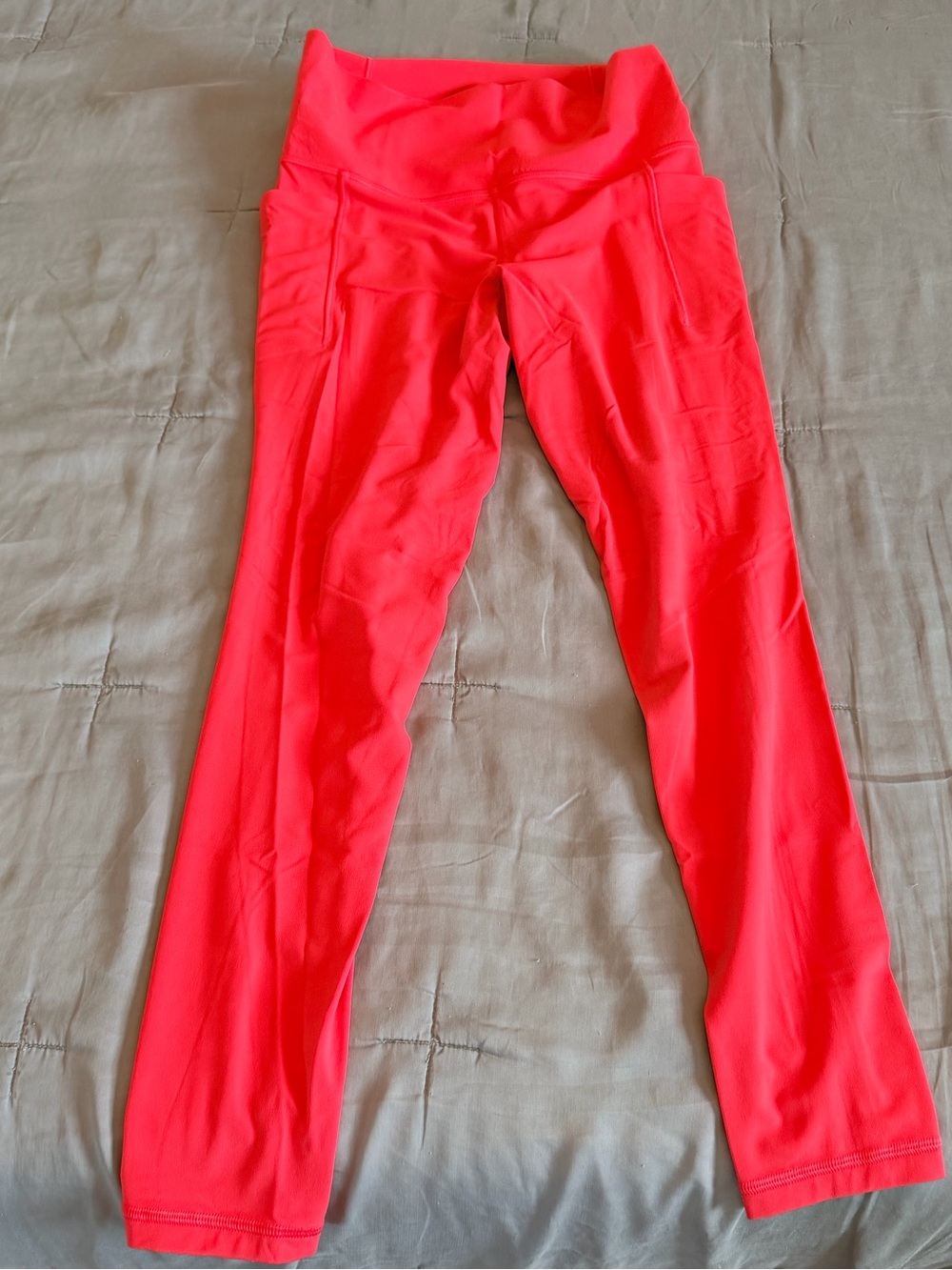 Athleta Bright Coral High-Waist Leggings
